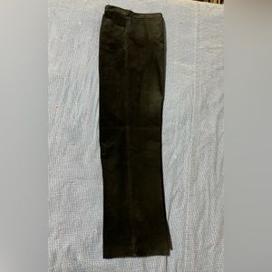 Leather slacks